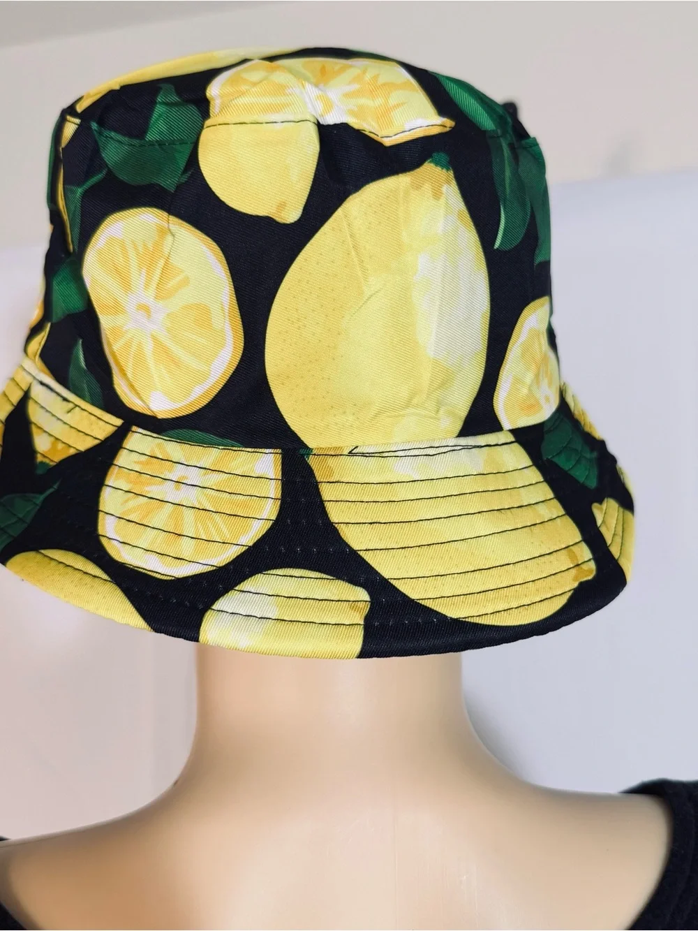 Women’s Lemon Print Bucket Hat - Yellow